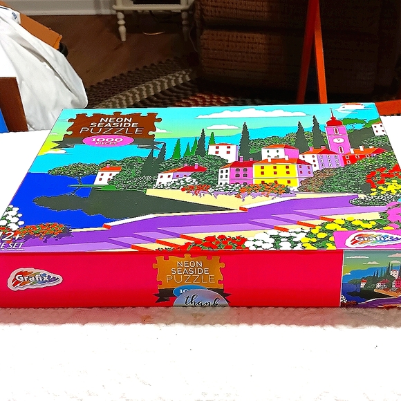 Neon Seaside 1000 pc. Puzzle New - Picture 2 of 7